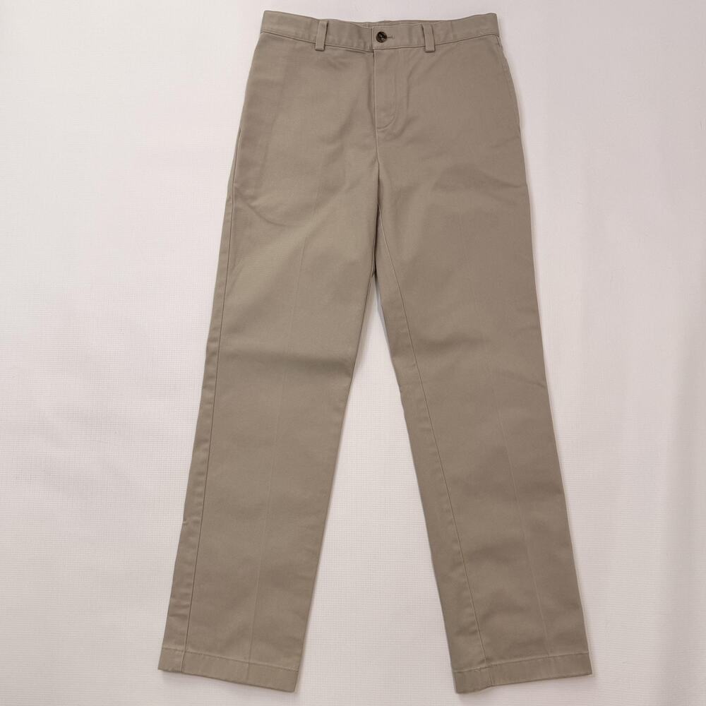 Brooks Brothers Pants Boys 12 Beige Khaki Adjustable Waist 100% Cotton School
